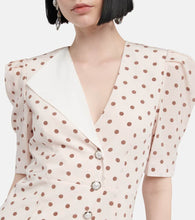 Alessandra Rich Polka dot silk maxi dress
