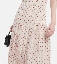Alessandra Rich Polka dot silk maxi dress
