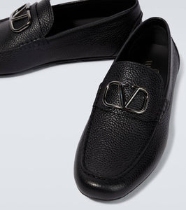 Valentino Garavani VLogo Signature leather driving shoes