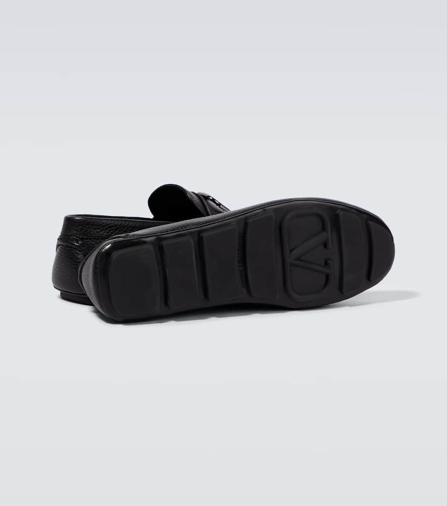 Valentino Garavani VLogo Signature leather driving shoes