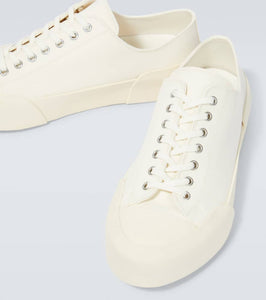 Jil Sander Cotton canvas sneakers