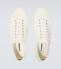 Jil Sander Cotton canvas sneakers