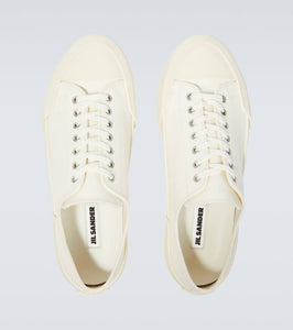 Jil Sander Cotton canvas sneakers