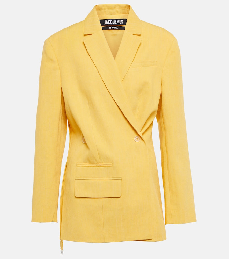 Jacquemus La Veste Tibau linen-blend blazer - Jacquemus La Veste Tibau 亚麻混纺西装外套