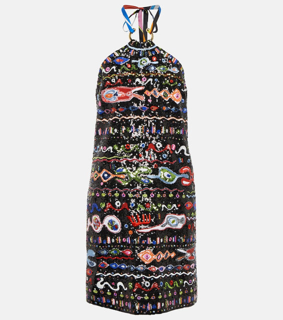 Pucci Abstract sequined minidress