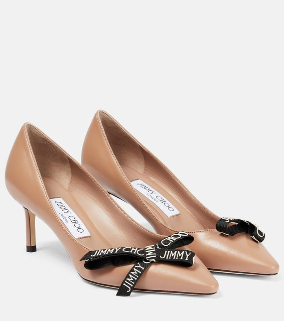 Jimmy Choo Romy 60 embellished leather pumps