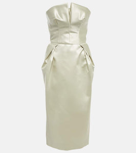 Maison Margiela Satin midi dress