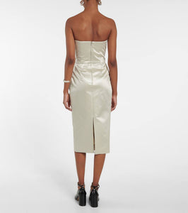 Maison Margiela Satin midi dress