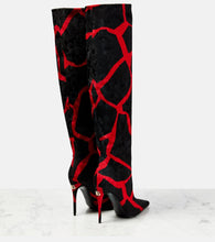 Dolce&Gabbana Jacquard giraffe-print knee-high boots