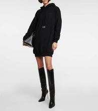 Off-White Logo cotton jersey hoodie dress
