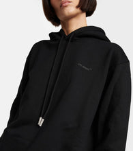 Off-White Logo cotton jersey hoodie dress