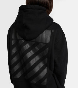 Off-White Logo cotton jersey hoodie dress