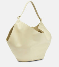 Khaite Lotus Medium leather tote bag. Shop Khaite Tote Bags for women now.