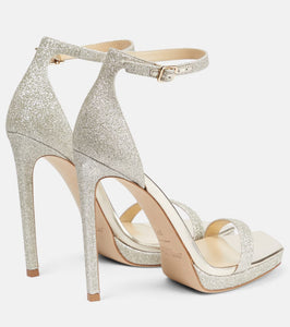 Jimmy Choo Alva 120 embellished leather sandals