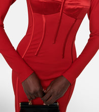 Dolce&Gabbana Corset silk-satin midi dress