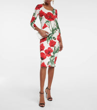 Dolce&Gabbana Floral-printed silk-blend midi dress