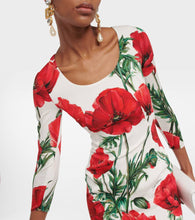 Dolce&Gabbana Floral-printed silk-blend midi dress