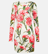 Dolce&Gabbana Floral charmeuse minidress