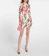 Dolce&Gabbana Floral charmeuse minidress