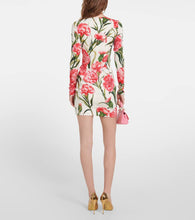 Dolce&Gabbana Floral charmeuse minidress