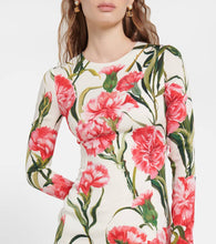 Dolce&Gabbana Floral charmeuse minidress