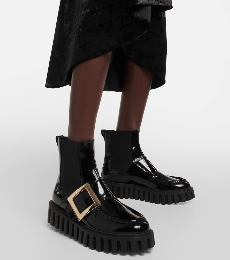 Roger Vivier Viv' Go-Thick leather platform Chelsea boots