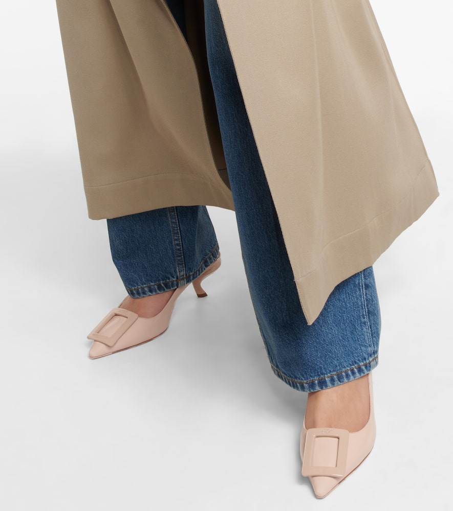 Roger Vivier Virgule leather slingback pumps