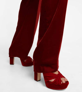 Jimmy Choo Heloise 120 velvet platform sandals