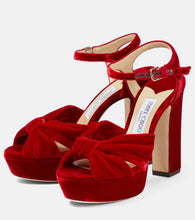 Jimmy Choo Heloise 120 velvet platform sandals