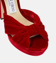 Jimmy Choo Heloise 120 velvet platform sandals
