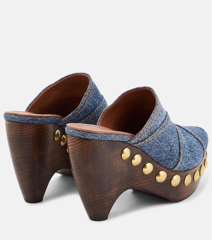 Alaia Le Sabot denim mules