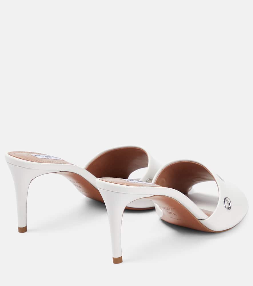 Alaia Oeillets embellished leather sandals