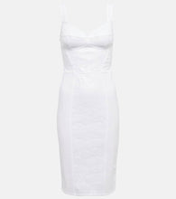 Dolce&Gabbana Bustier lace-trimmed midi dress