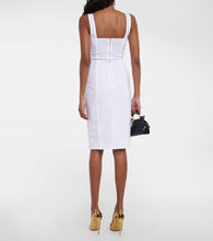Dolce&Gabbana Bustier lace-trimmed midi dress