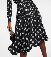 Dolce&Gabbana Logo silk-blend midi dress