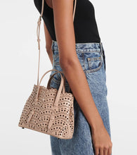 Alaia Le Mina 20 Vienne Wave leather tote bag