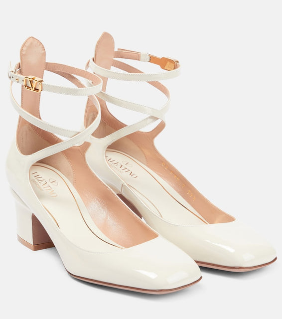 Valentino Garavani Tan-Go patent leather pumps