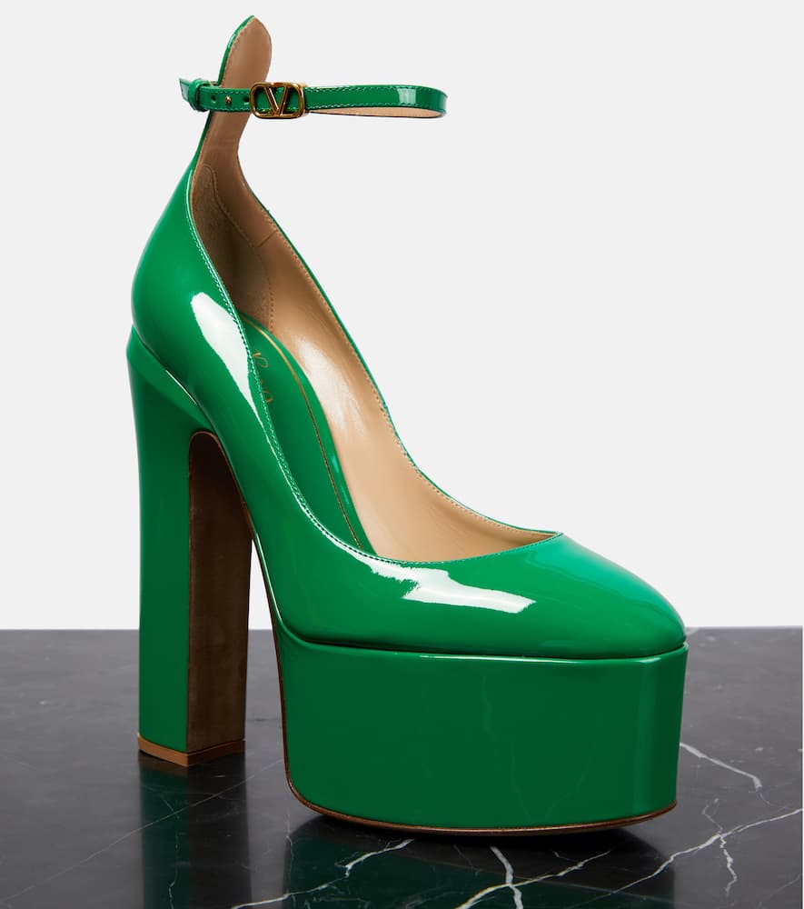 Valentino Garavani Tan-Go 155 leather platform pumps