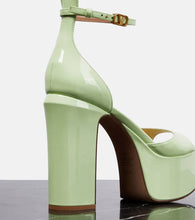 Valentino Garavani VLogo patent leather platform sandals