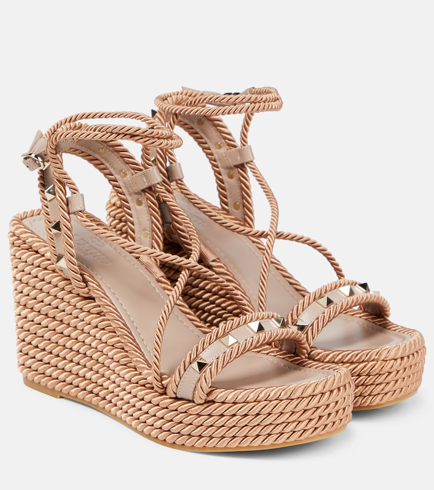 Valentino Garavani Rockstud espadrille sandals - Valentino Garavani Rockstud 帆布凉鞋