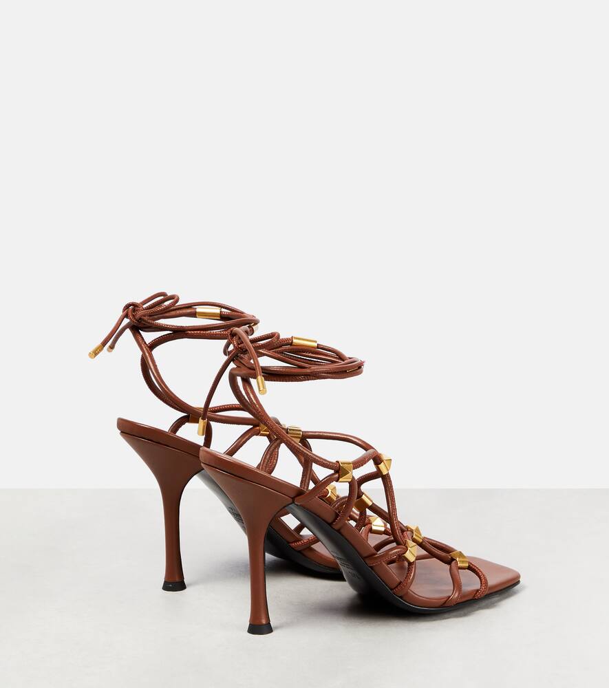 Valentino Garavani Rockstud Net leather sandals