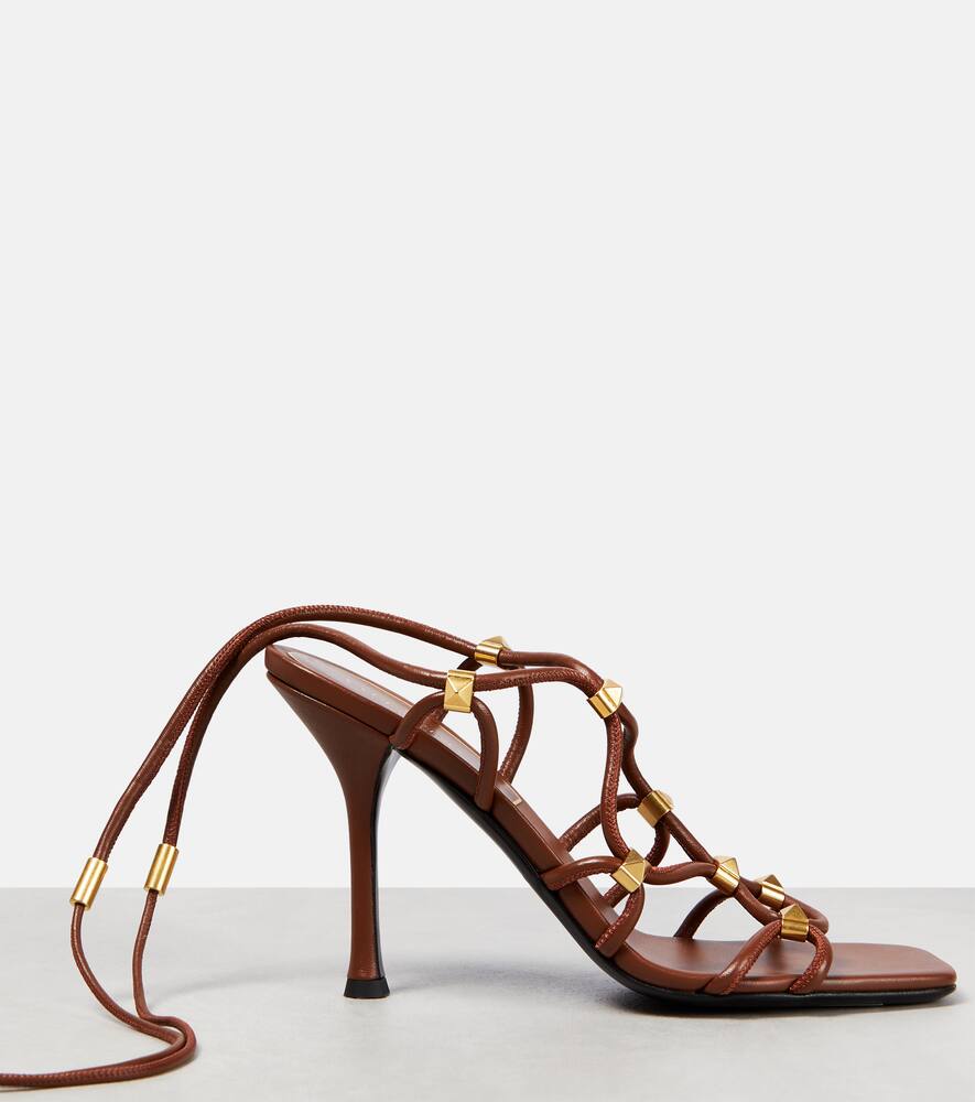 Valentino Garavani Rockstud Net leather sandals