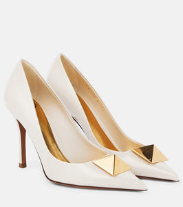 Valentino Garavani One Stud patent leather pumps
