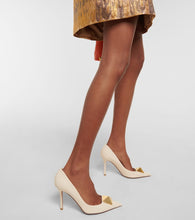 Valentino Garavani One Stud patent leather pumps