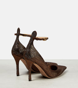Valentino Garavani Tan-Go embellished leather pumps