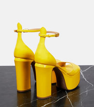 Valentino Garavani VLogo Signature patent leather platform sandals