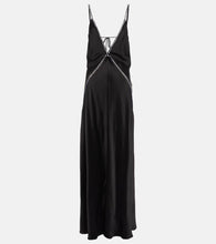 Stella McCartney Crystal-embellished satin gown