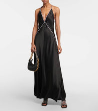 Stella McCartney Crystal-embellished satin gown