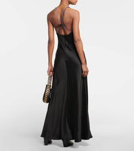 Stella McCartney Crystal-embellished satin gown