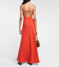Stella McCartney V-neck crêpe gown